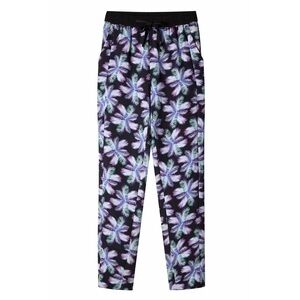 Sandro Palm Printed High Rise Ankle Crop Joggers Purple Mint S